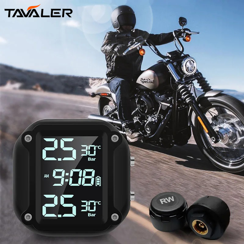 Tire Pressure Monitor - TAVALER M5 Motorcycle Tire Pressure Monitor