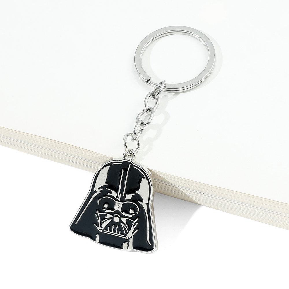 Car Accessories For Boys - Movie Character Helmet Metal Pendant Keychain