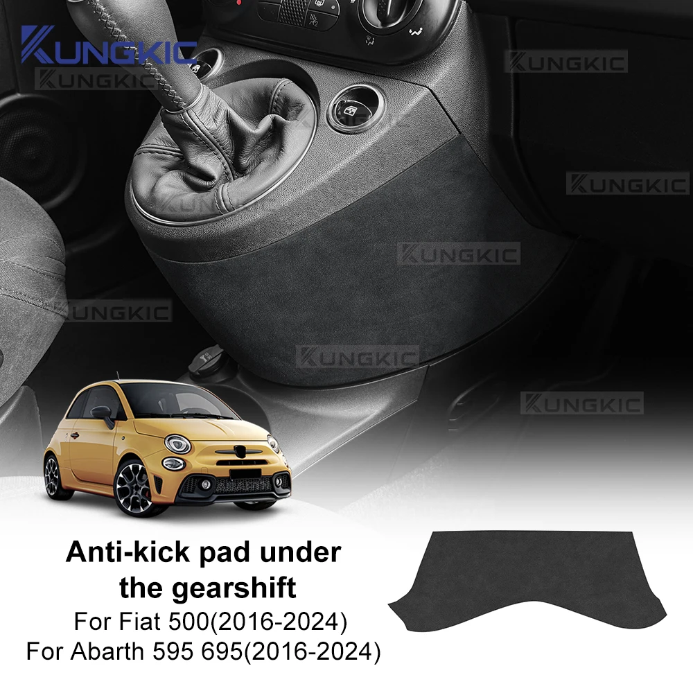 Car Accessories Under 500 - Top Suede Sticker For Fiat 500