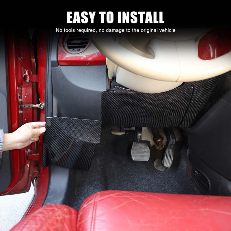 Car Accessories Under 500 - For Fiat 500 2007-2015 real carbon