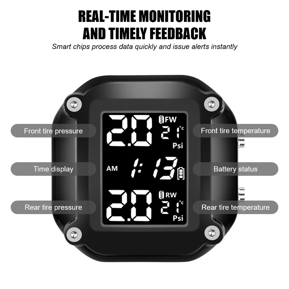 Motorbike TPMS With QC 3.0 Fas - Tire Pressure Monitor review and price