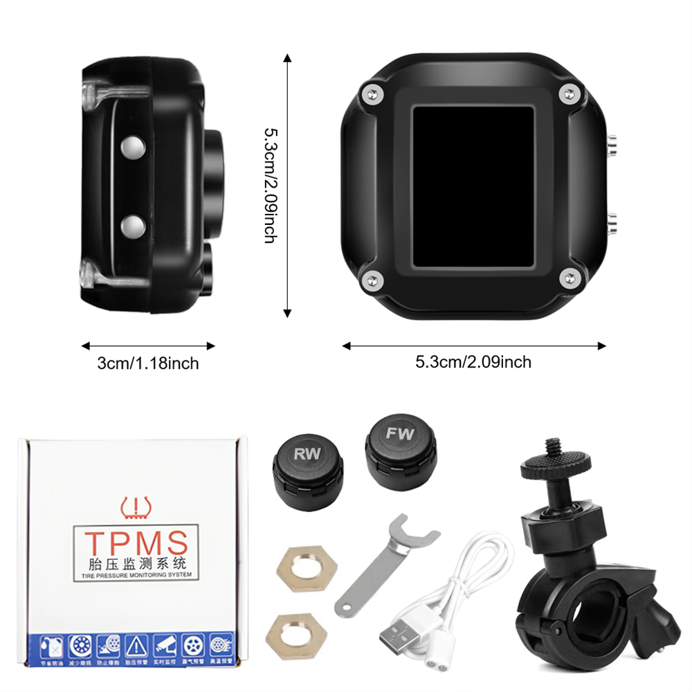 Motorbike TPMS With QC 3.0 Fas - Tire Pressure Monitor review and price