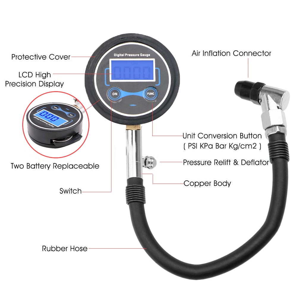 0-200Psi Tire Pressure Gauge M - Tire Pressure Monitor review and price