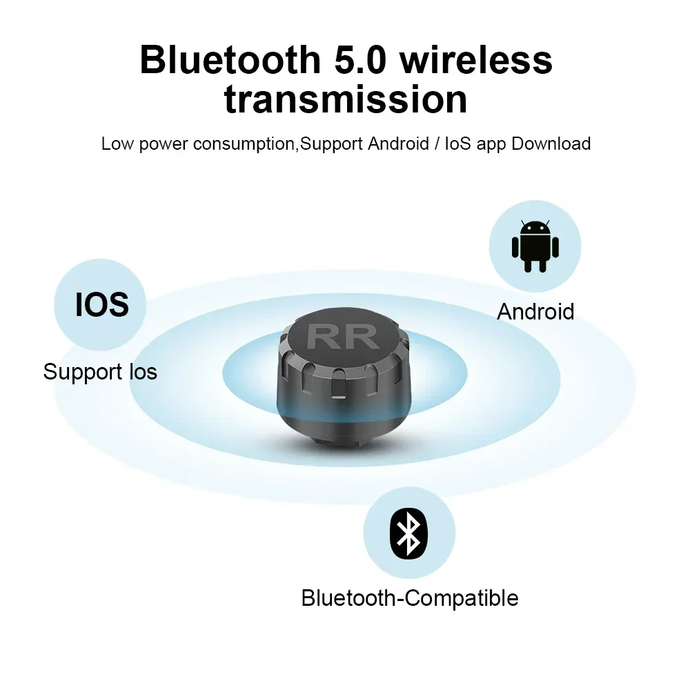 Motorcycle TPMS 2 Sensors Blue - Tire Pressure Monitor review and price