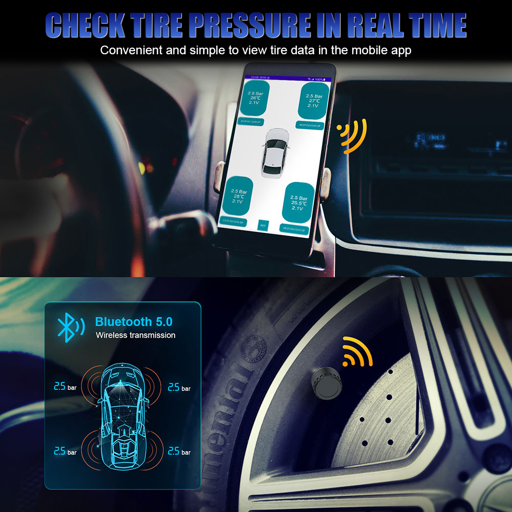 Bluetooth 5.0 Sensors Motorcyc - Tire Pressure Monitor review and price