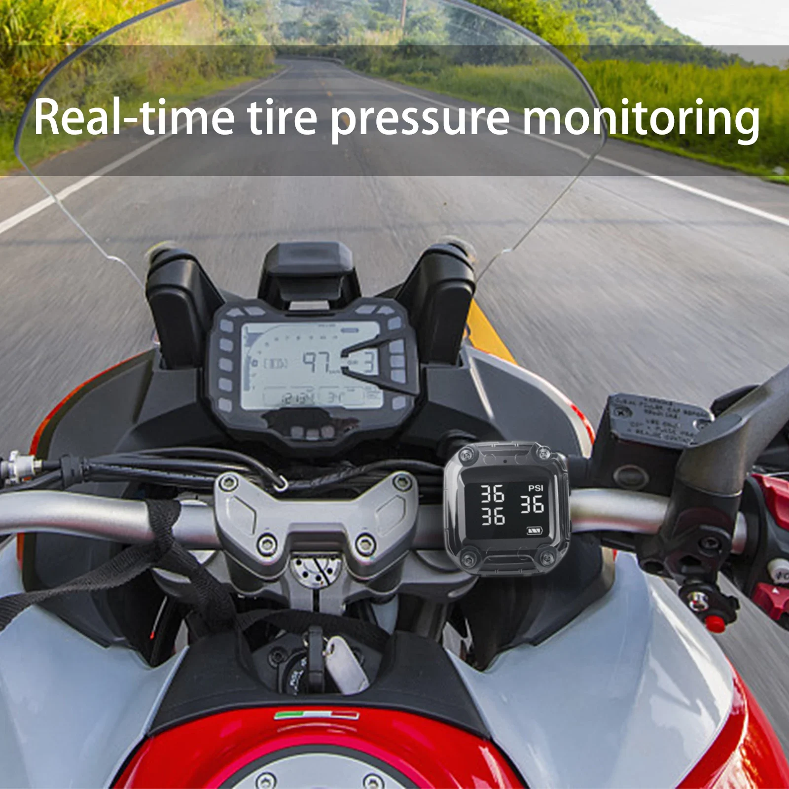 Motorcycle wireless tire press - Tire Pressure Monitor review and price