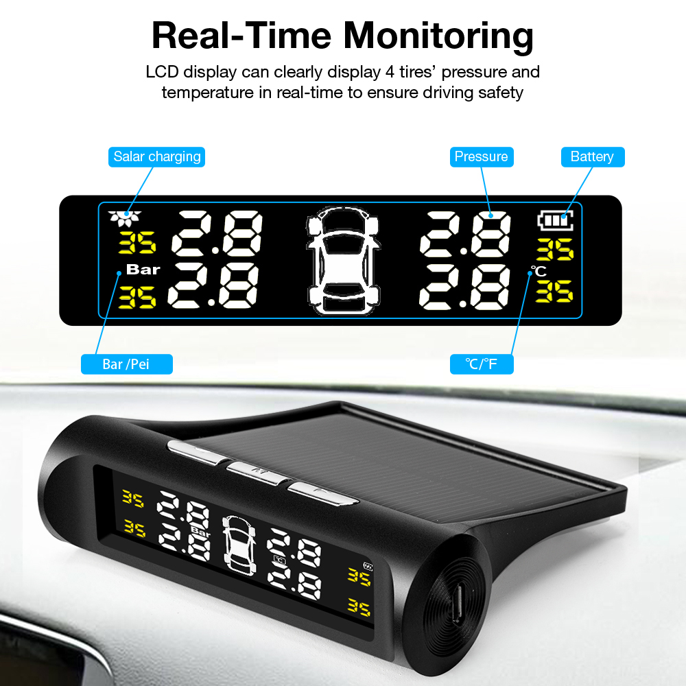 Car TPMS Tire Pressure Monitor - Tire Pressure Monitor review and price